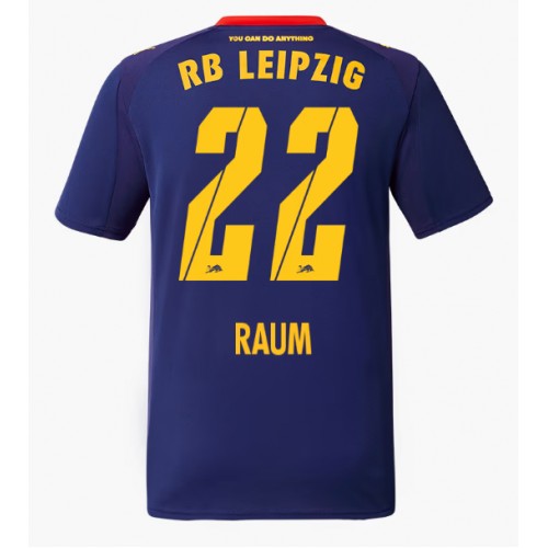 Stroje piłkarskie RB Leipzig David Raum #22 Koszulka Wyjazdowej 2025-26 Krótki Rękaw
